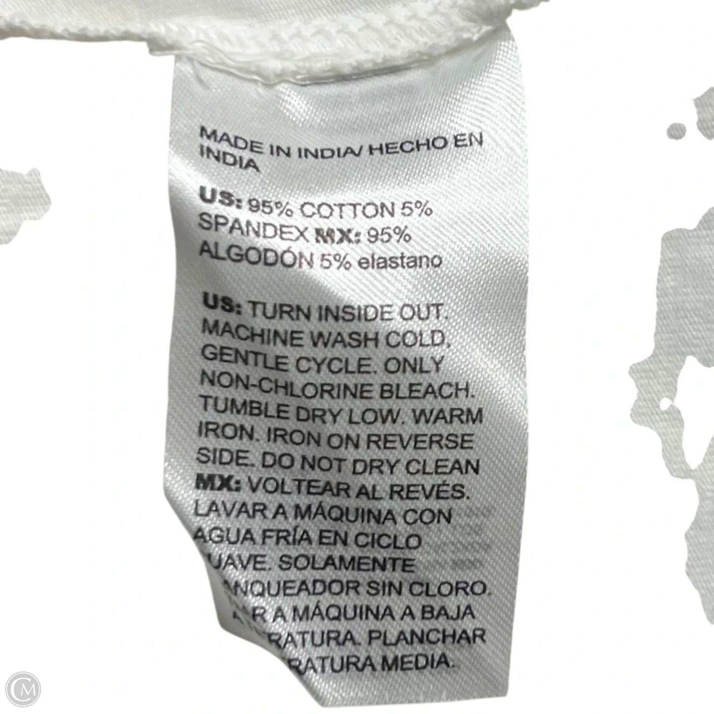 Top Short Sleeve By Chicos In White, Size: L