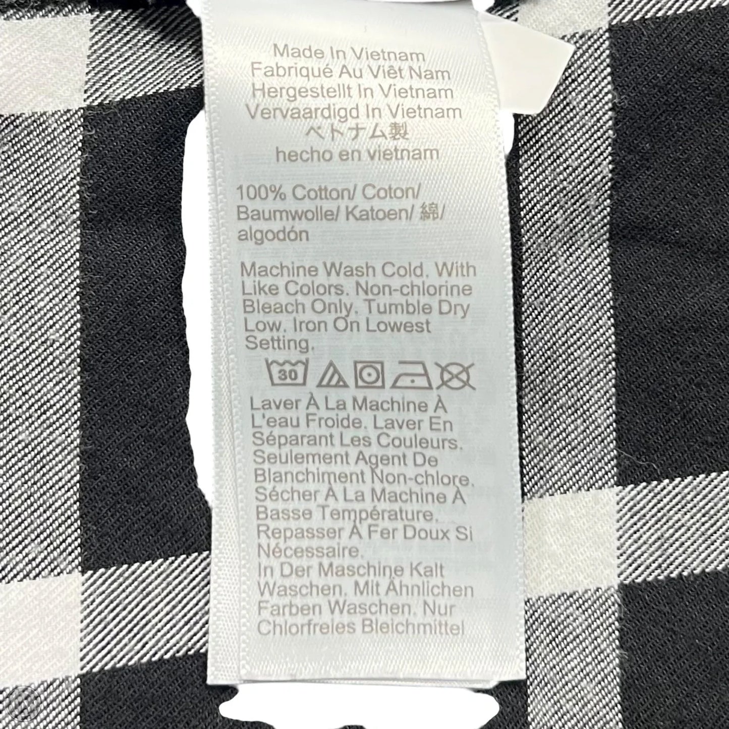 Top Long Sleeve By J. Crew In Black & White, Size: M