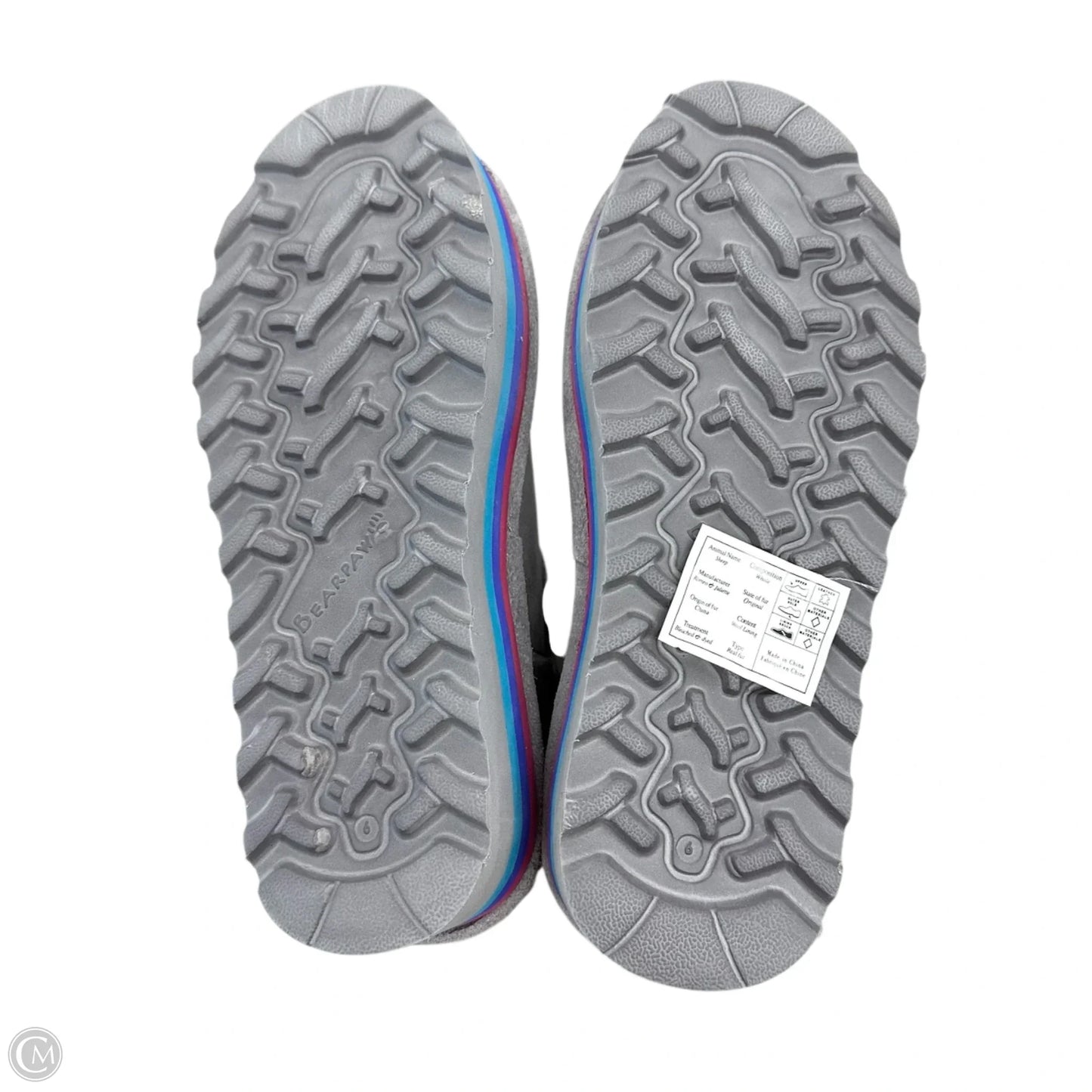 Boots Mid-calf Flats By Bearpaw In Grey, Size: 6
