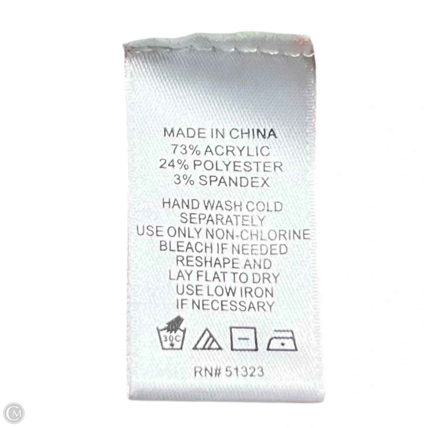 Sweater By Cece In Grey & Red, Size: S