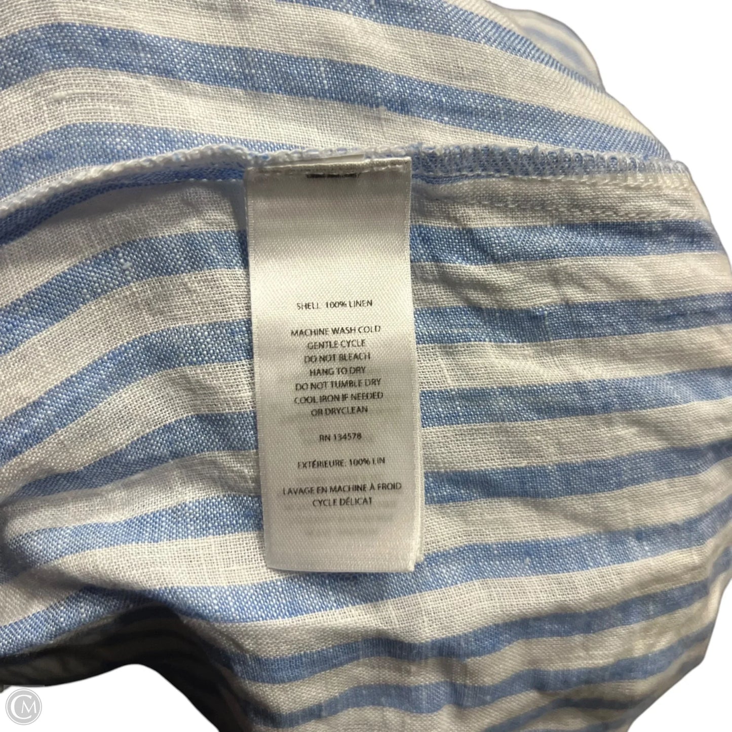 Pants Linen By Vineyard Vines In Striped Pattern, Size: M