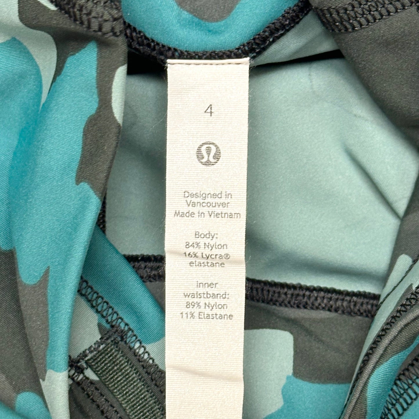 Athletic Leggings By Lululemon In Camouflage Print, Size: S