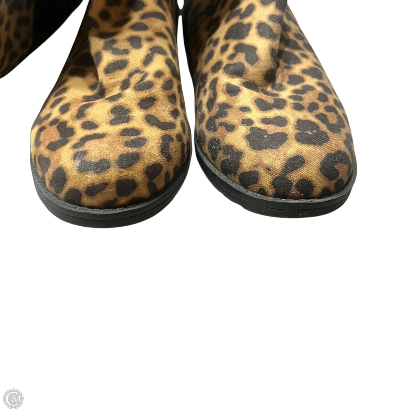 Boots Knee Heels By Unisa In Animal Print, Size: 6