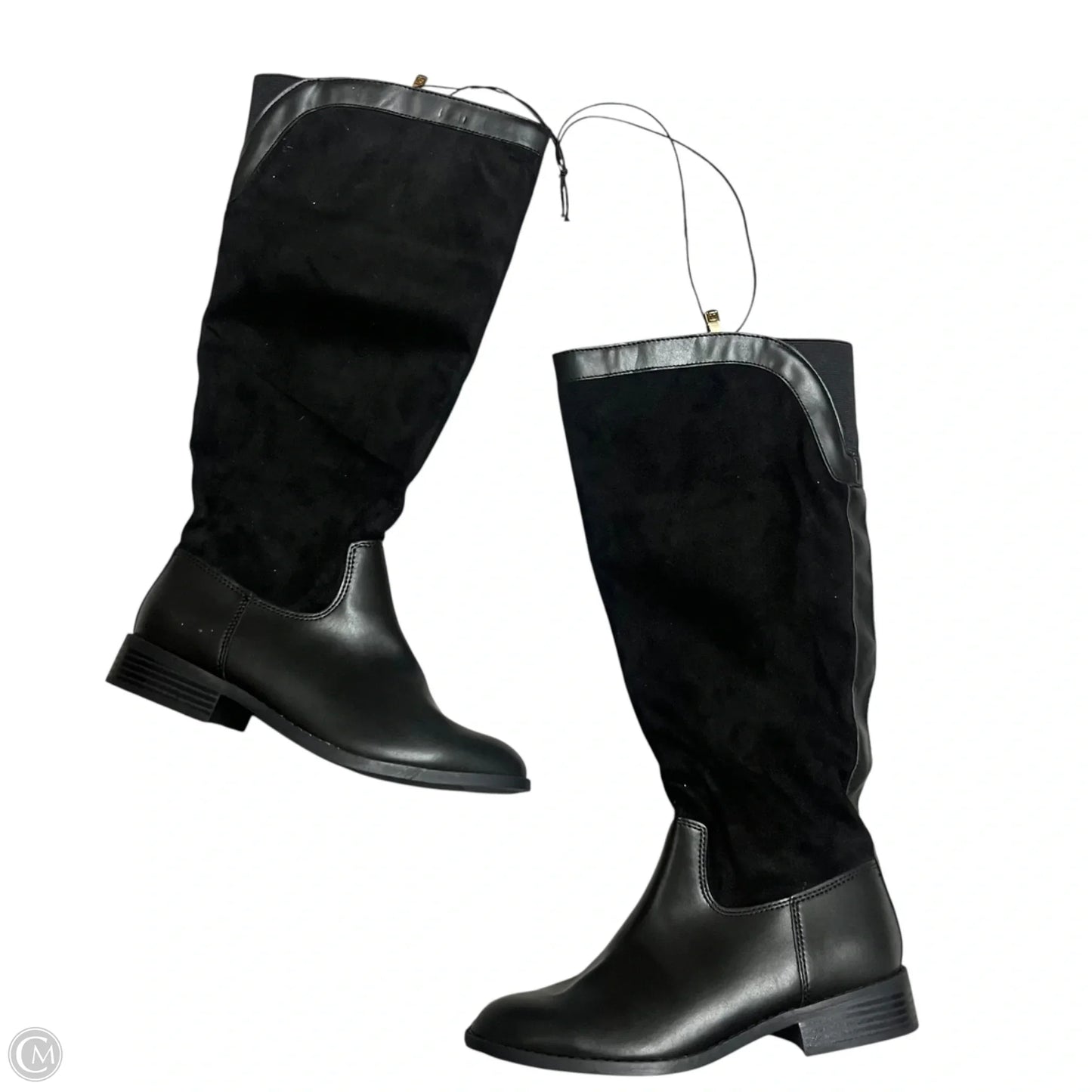 Boots Knee Heels By Liz Claiborne In Black, Size: 6