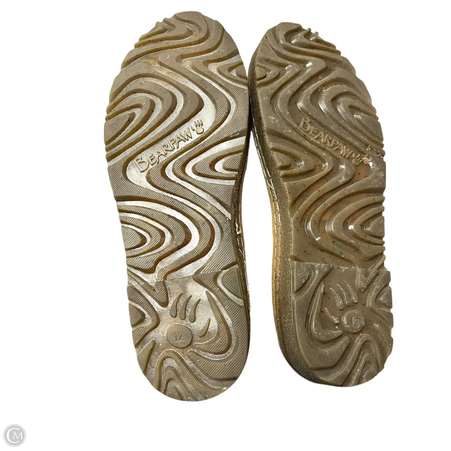 Boots Mid-calf Flats By Bearpaw In Cream & Tan, Size: 12
