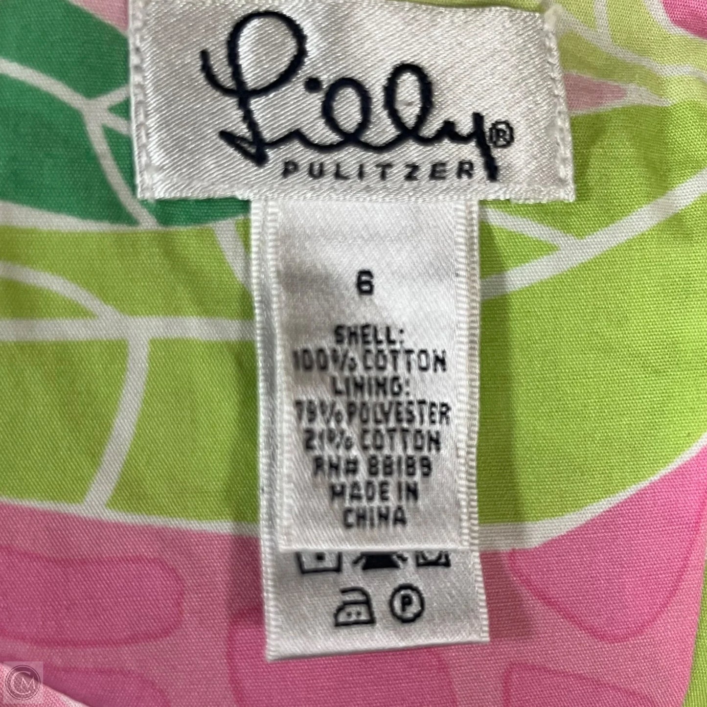 Dress Designer By Lilly Pulitzer In Pink & Yellow, Size: S