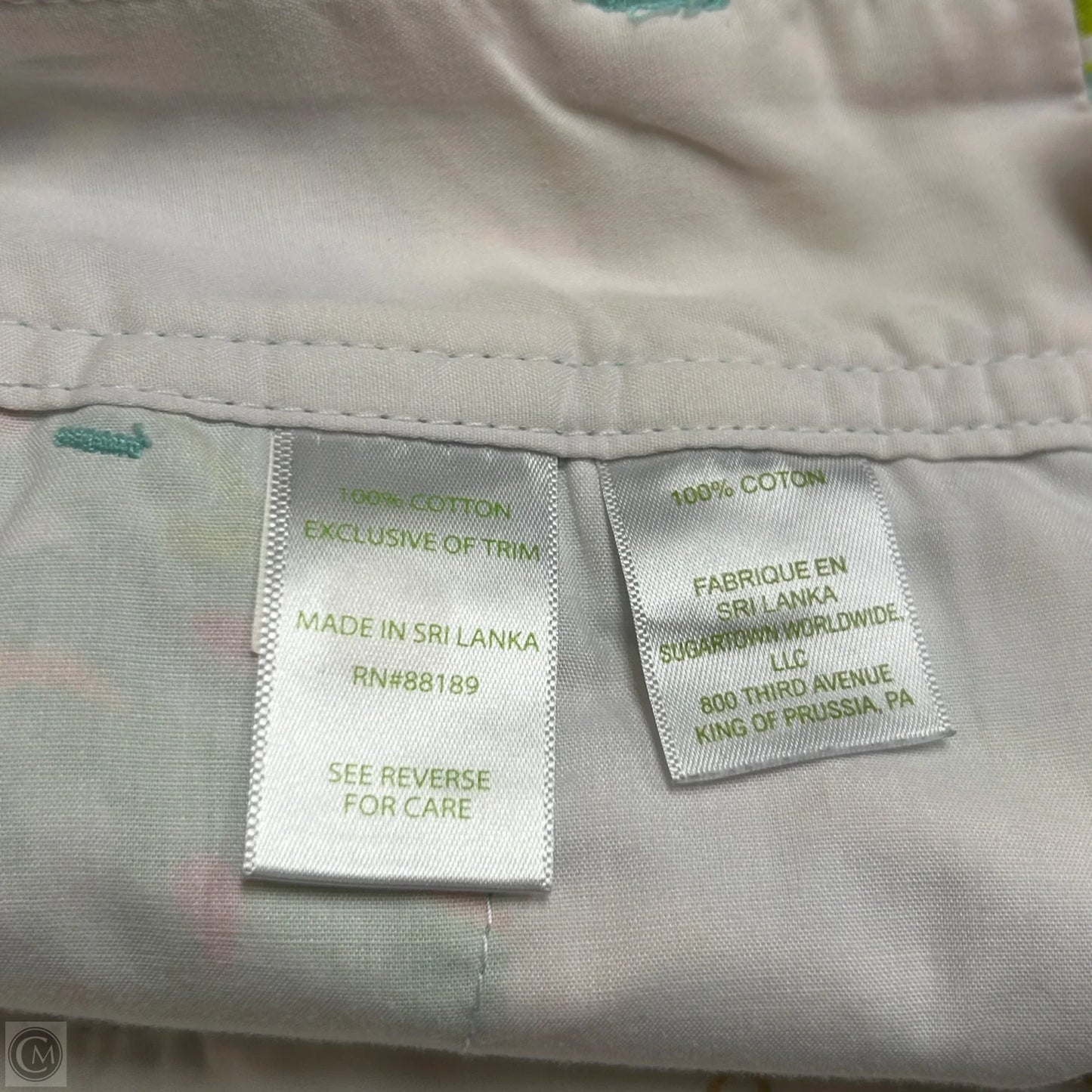 Shorts Designer By Lilly Pulitzer In Green & Pink, Size: 0