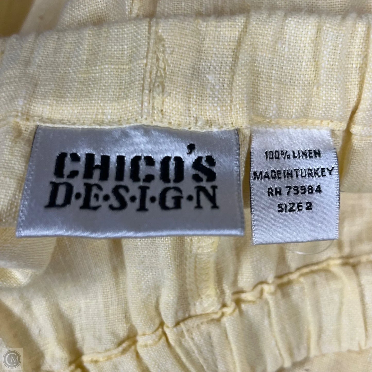 Pants Linen By Chicos In Yellow, Size: L