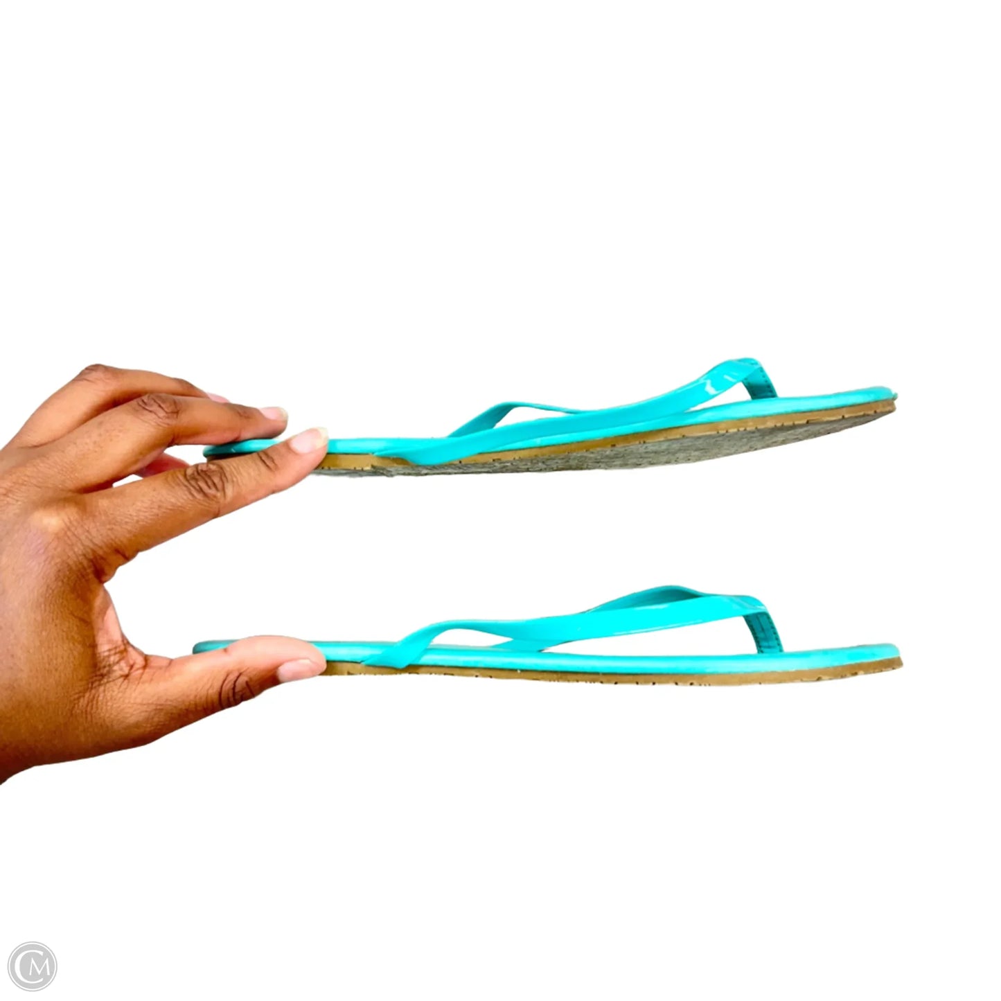Sandals Flats By Lc Lauren Conrad In Aqua, Size: 8
