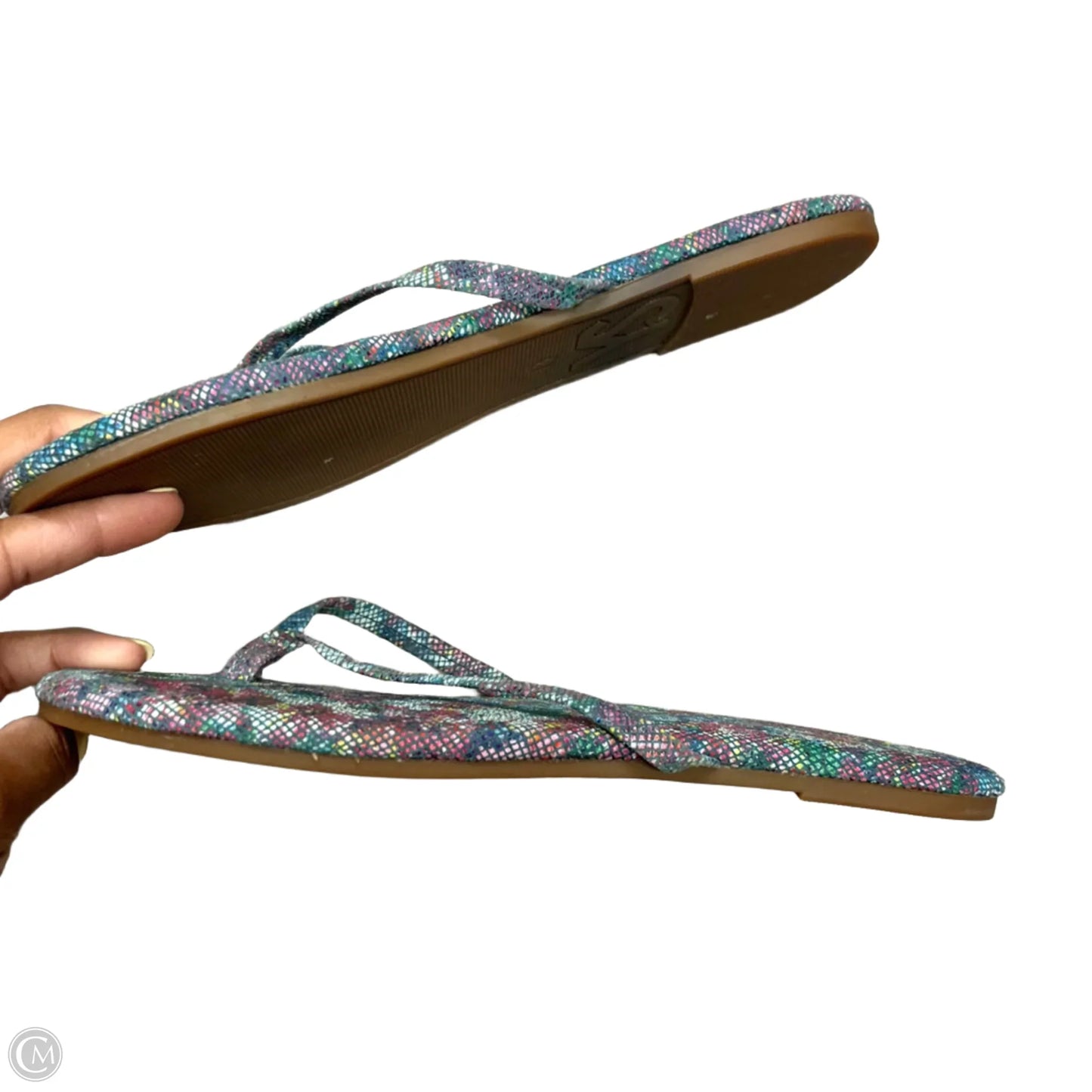 Sandals Flats By YS Samra In Multi-colored, Size: 8