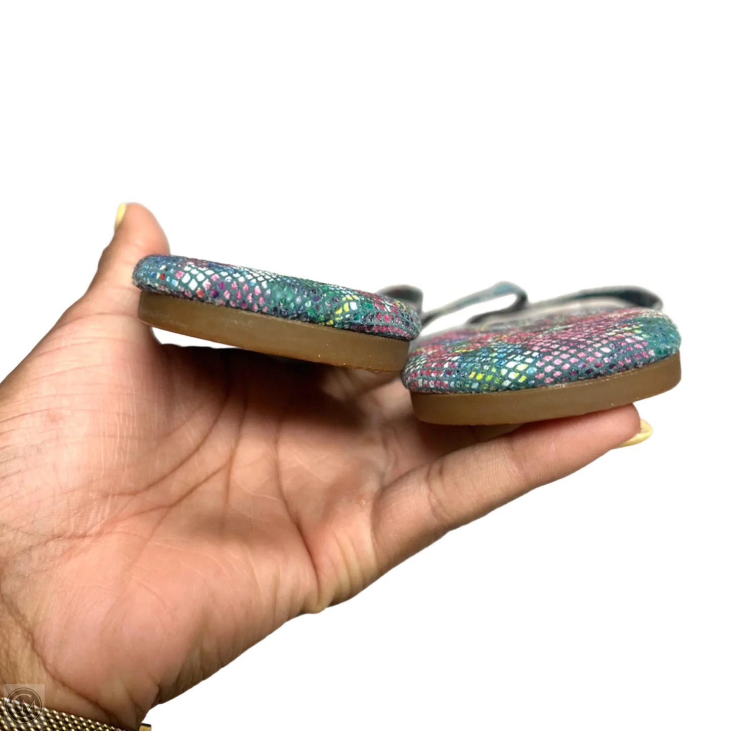 Sandals Flats By YS Samra In Multi-colored, Size: 8