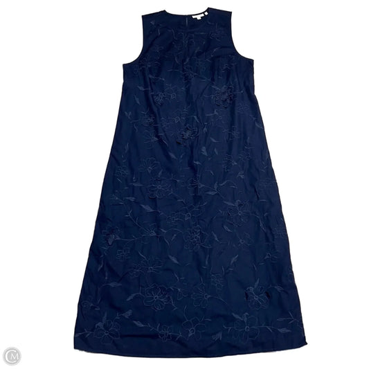 Dress Casual Maxi By Chicos In Navy, Size: L