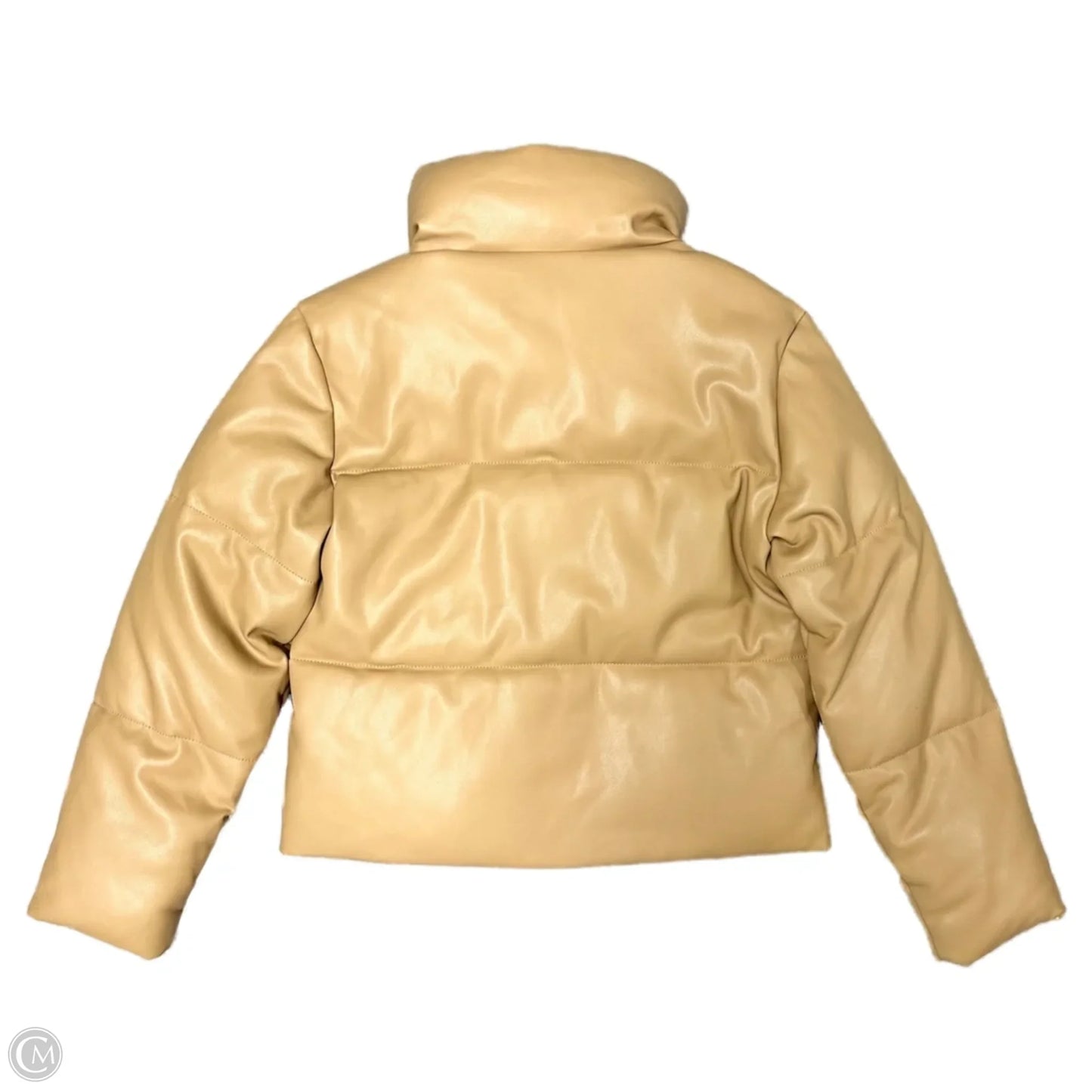 Jacket Puffer & Quilted By Abercrombie And Fitch In Tan, Size: S