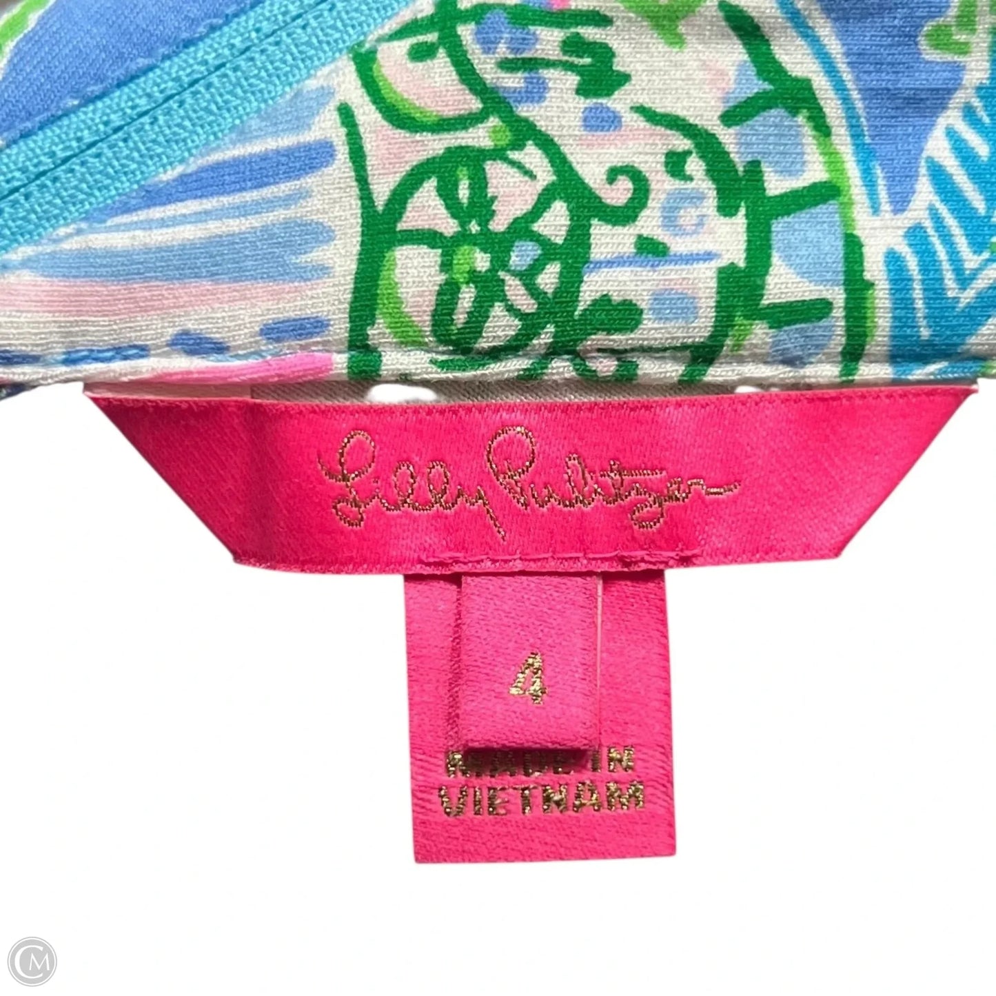 Dress Designer By Lilly Pulitzer In Blue & Green, Size: S