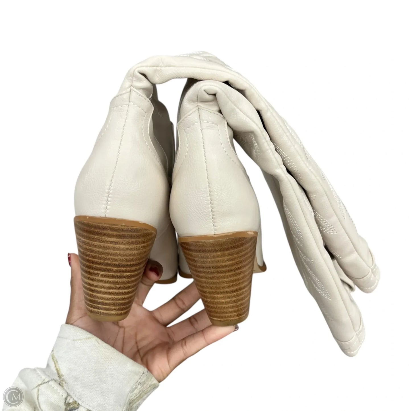 Boots Western By Billini In Cream, Size: 8