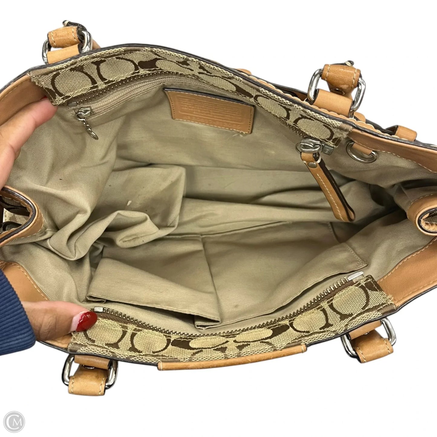 Handbag Designer By Coach, Size: Medium