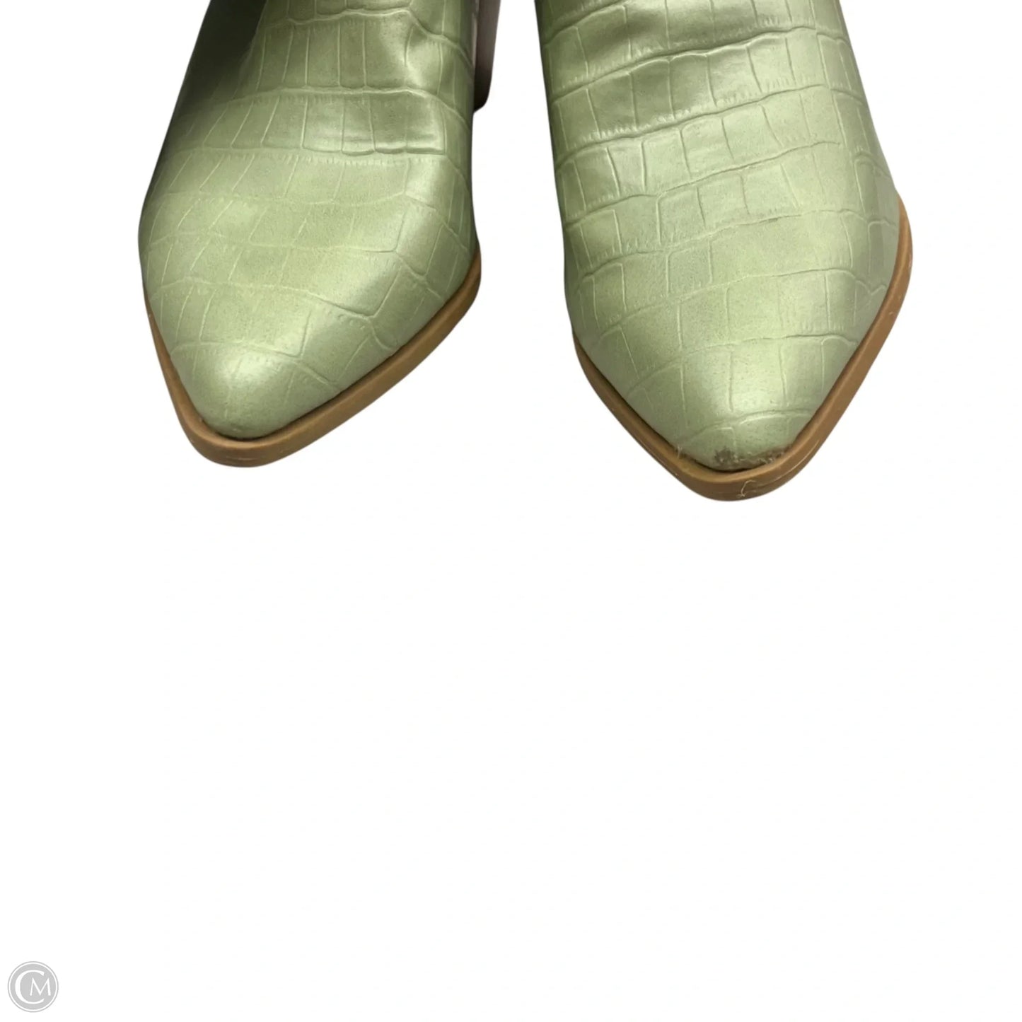 Boots Knee Heels By Tru Comfort Foam In Green, Size: 7.5