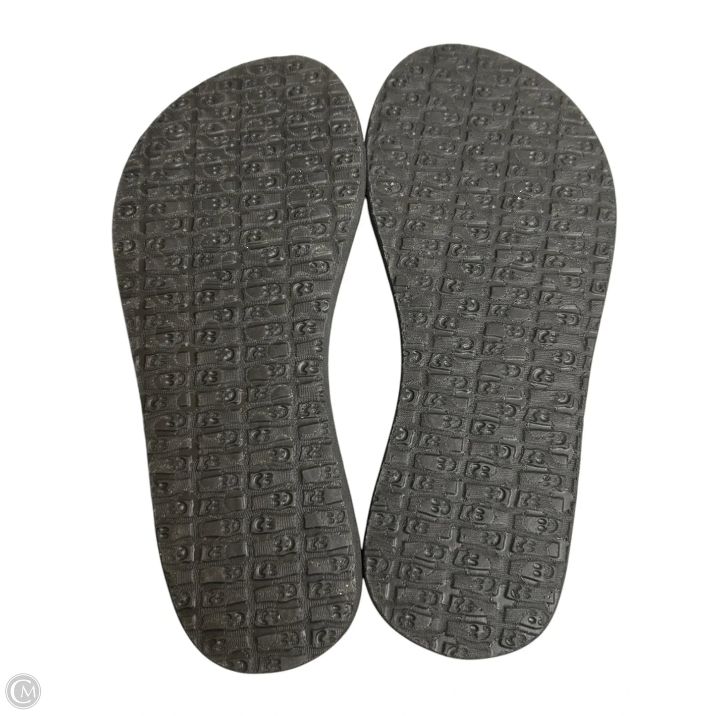 Sandals Flats By Sanuk In Grey & White, Size: 5
