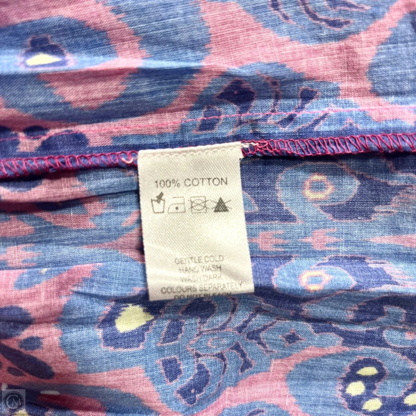 Dress Casual Maxi By Naudic In Blue & Pink, Size: S