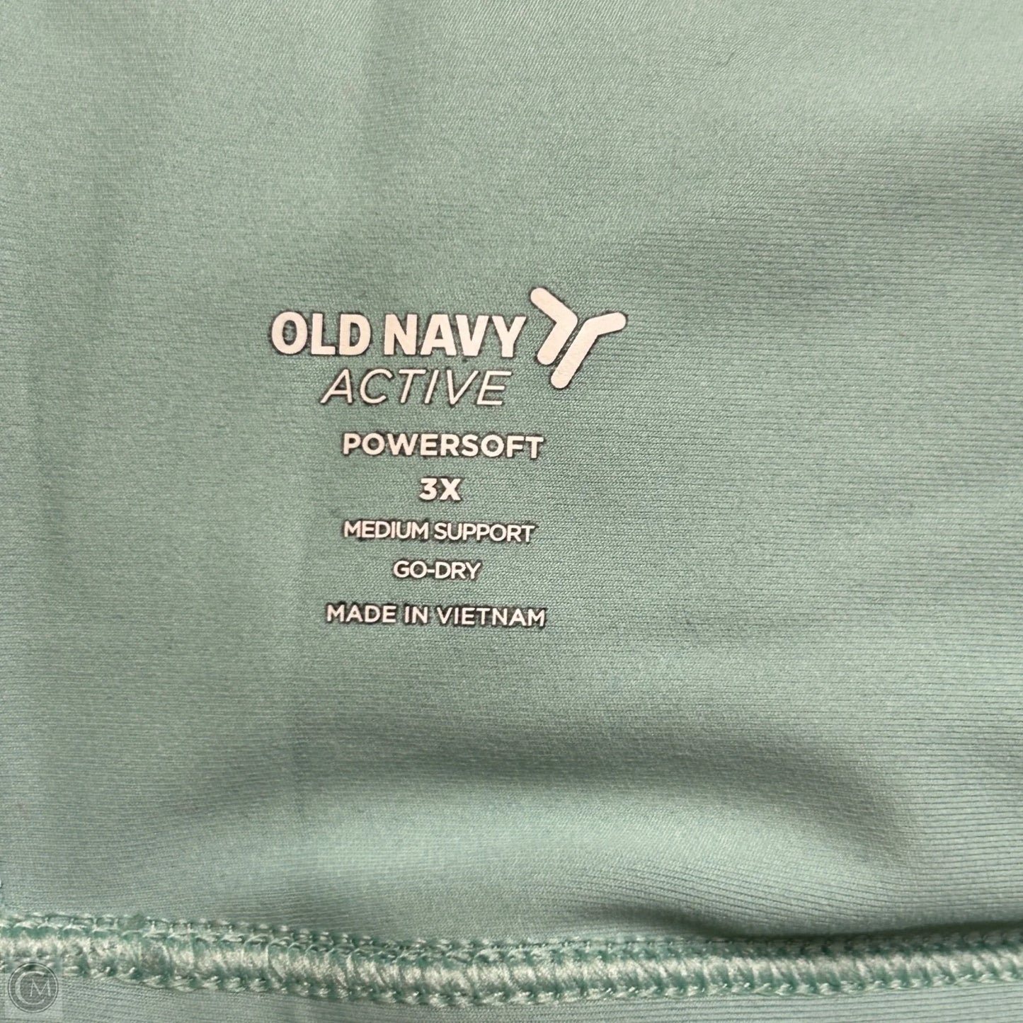 Athletic Bra By Old Navy In Green, Size: 3x