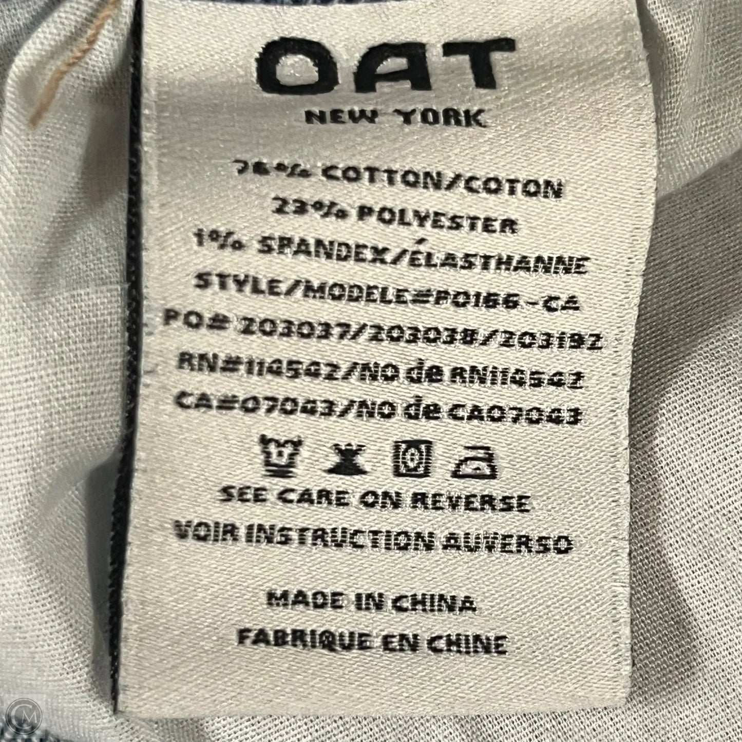 Jeans Straight By Oat In Blue Denim, Size: 6