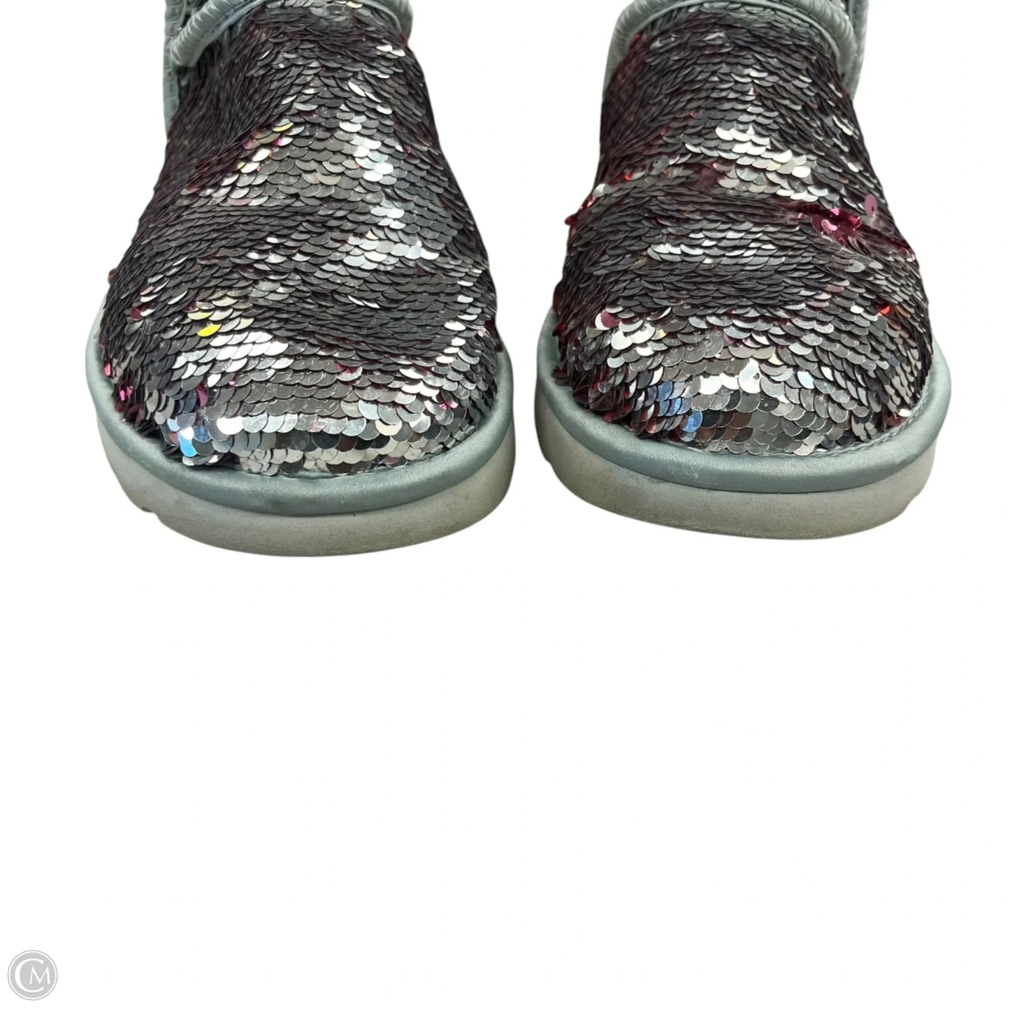 Boots Designer By Ugg In Silver, Size: 7