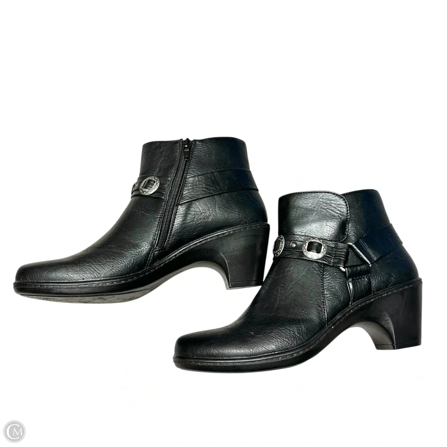Boots Ankle Heels By Easy Street In Black, Size: 10