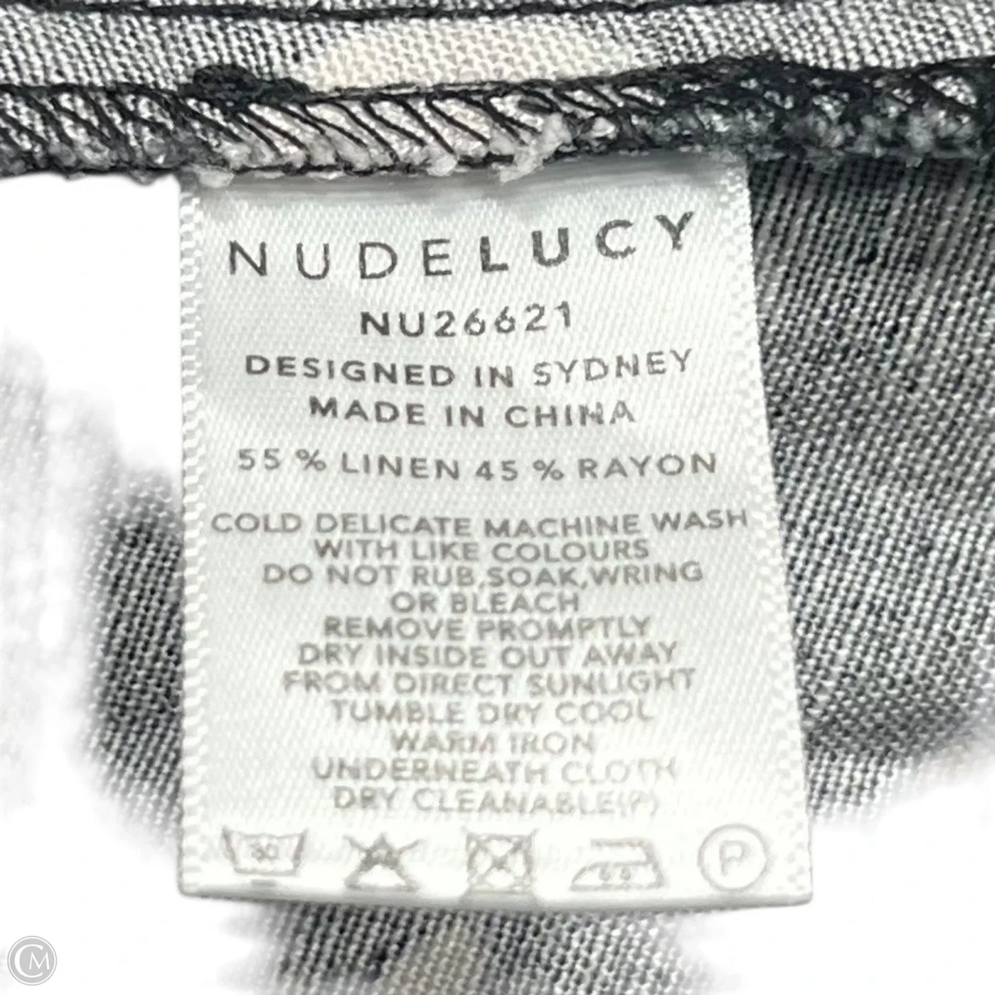 Dress Casual Maxi By NudeLucy In Grey & White, Size: M