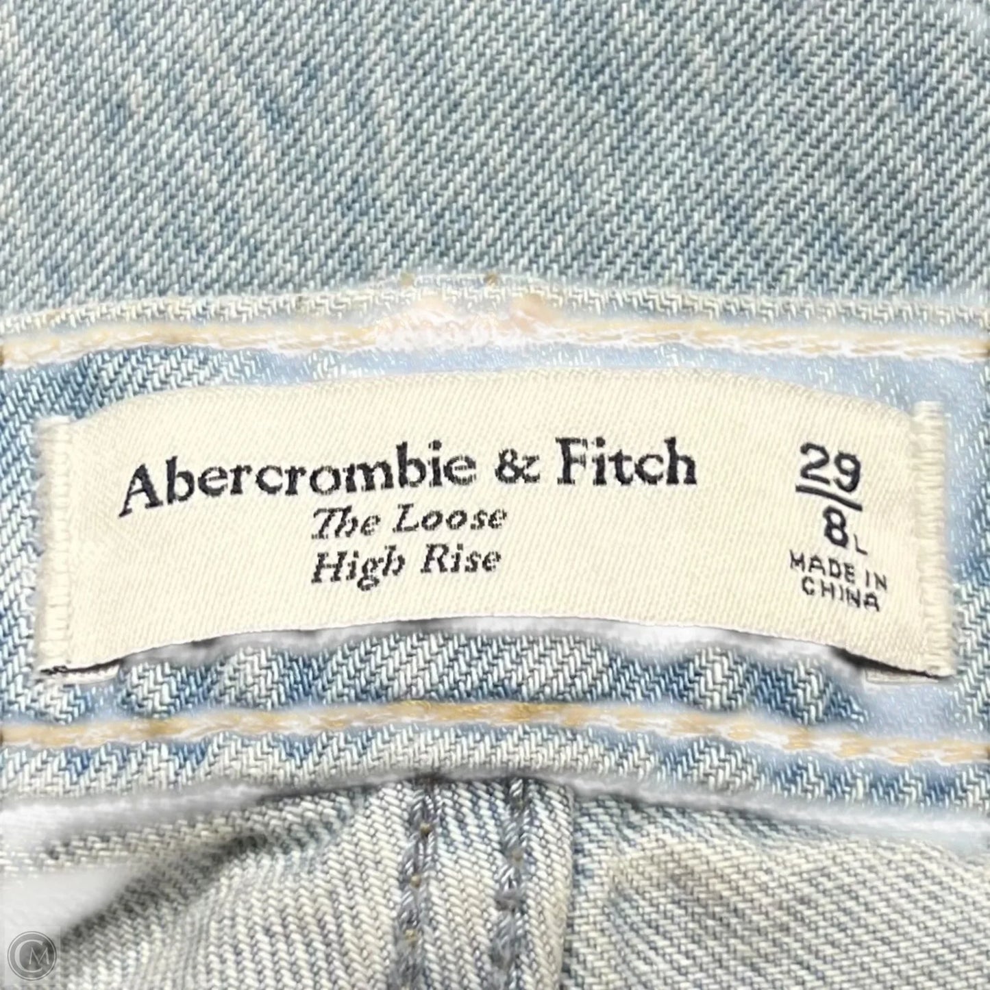 Jeans Wide Leg By Abercrombie And Fitch In Blue Denim, Size: 8