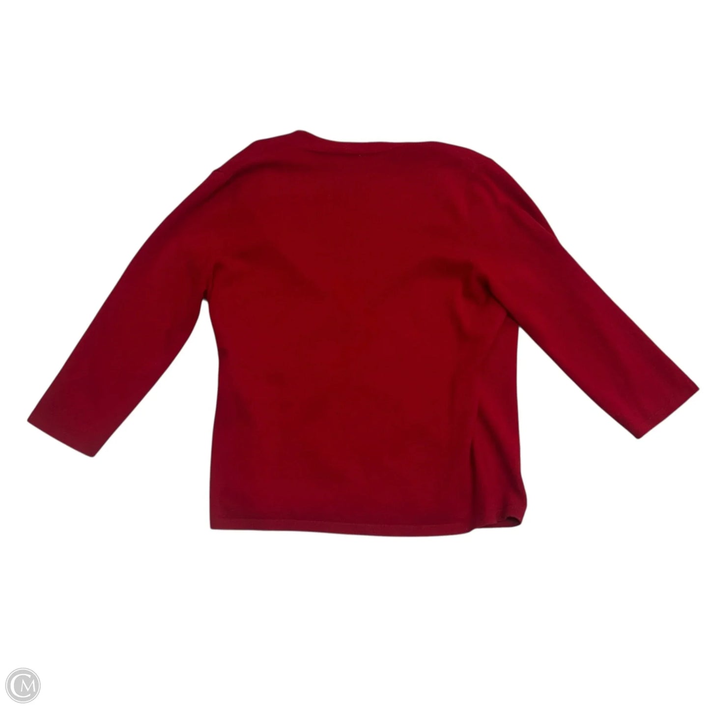 Sweater Cardigan Cashmere By Ann Taylor In Red, Size: Xl