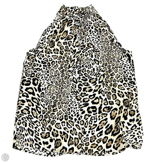 Top Sleeveless By Drew In Leopard Print, Size: M