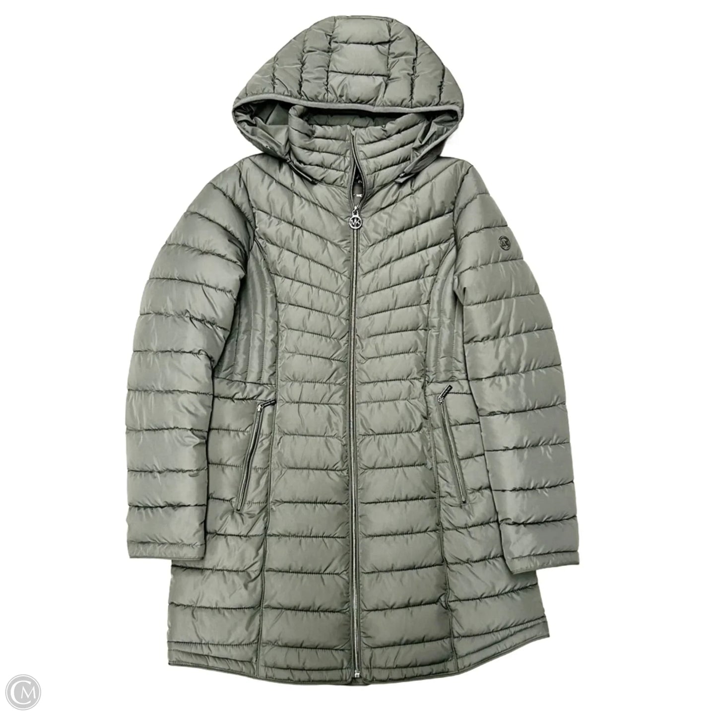 Coat Puffer & Quilted By Michael By Michael Kors In Grey, Size: S