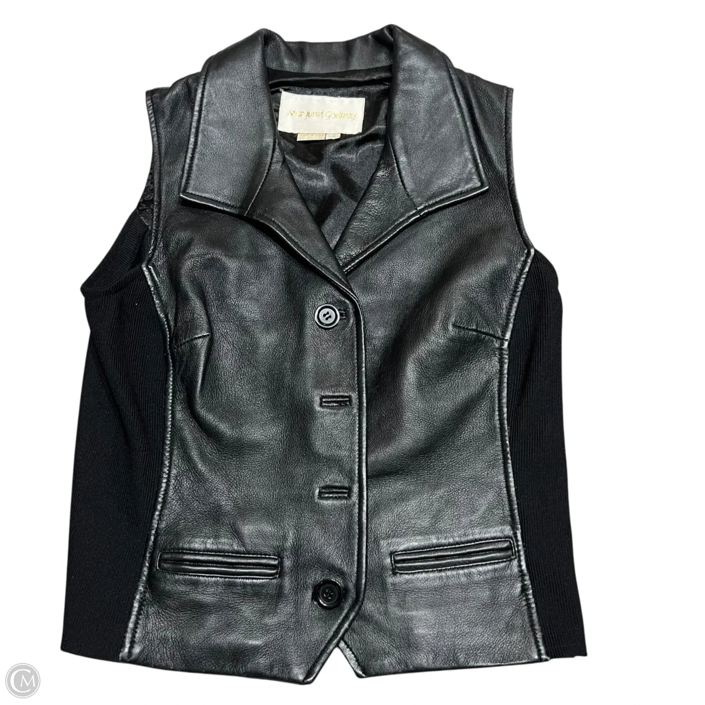 Vest Other By Margaret Godfrey In Black, Size: S