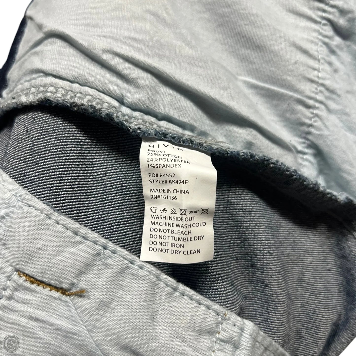 Jeans Wide Leg By Rivir In Blue Denim, Size: 8