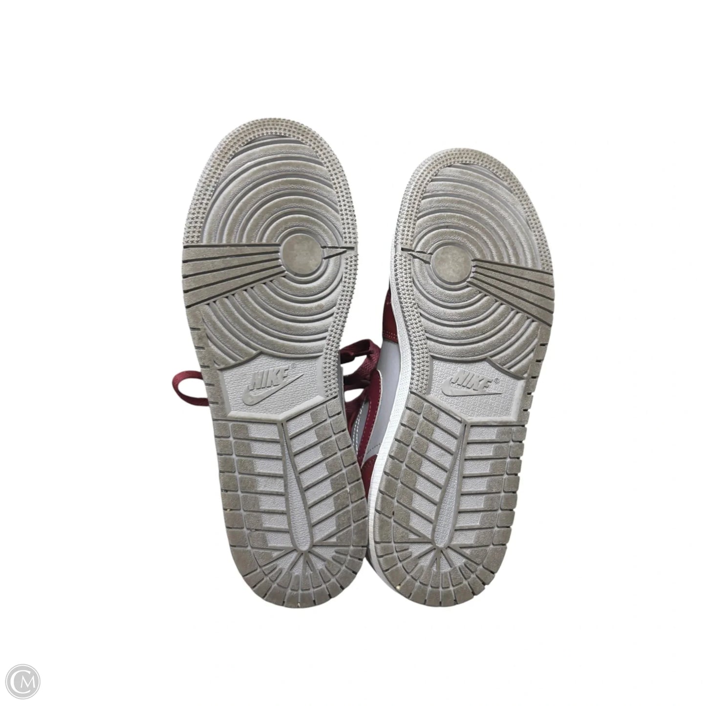 Shoes Luxury Designer By Jordan In Grey & Red, Size: 8