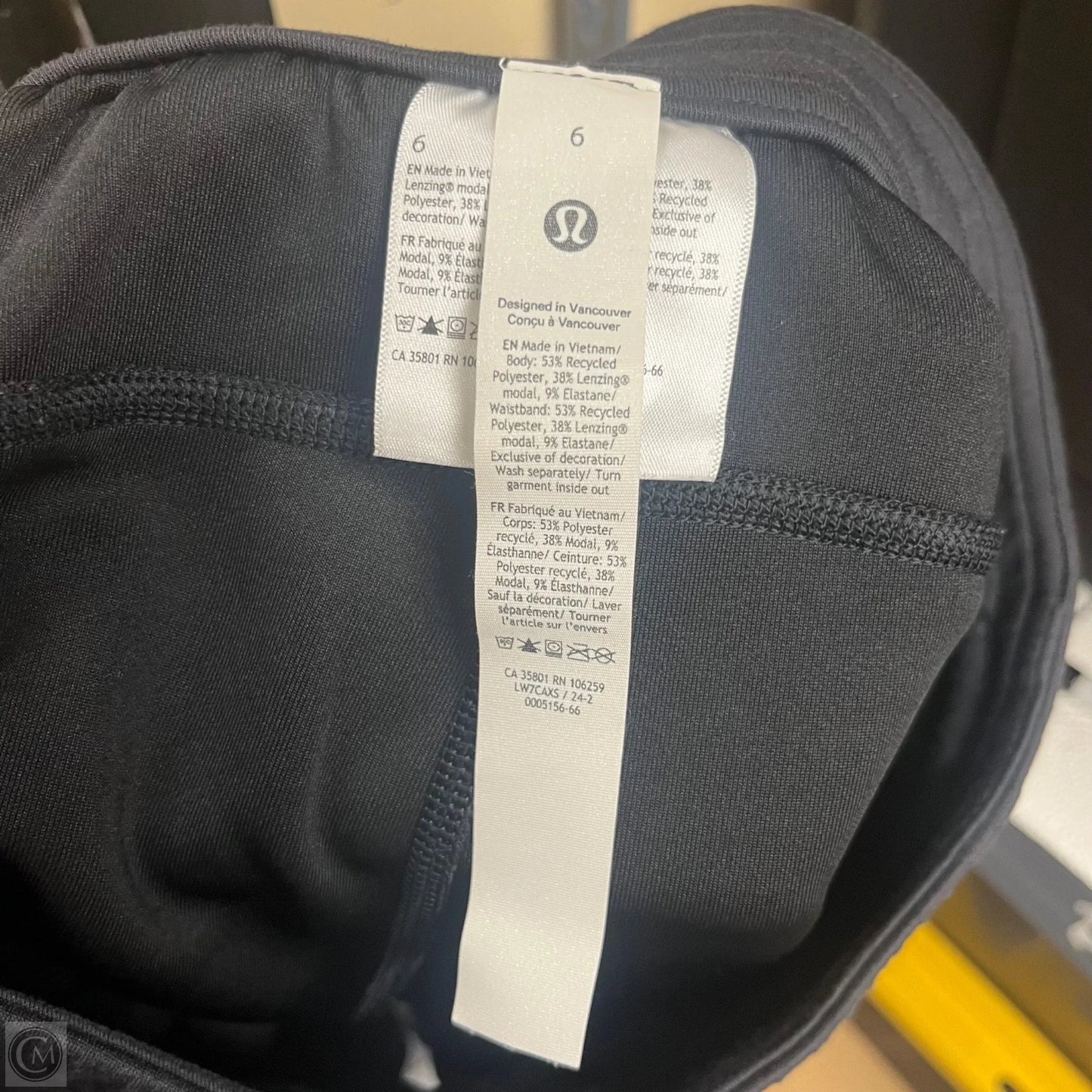 Athletic Shorts By Lululemon In Black, Size: 6