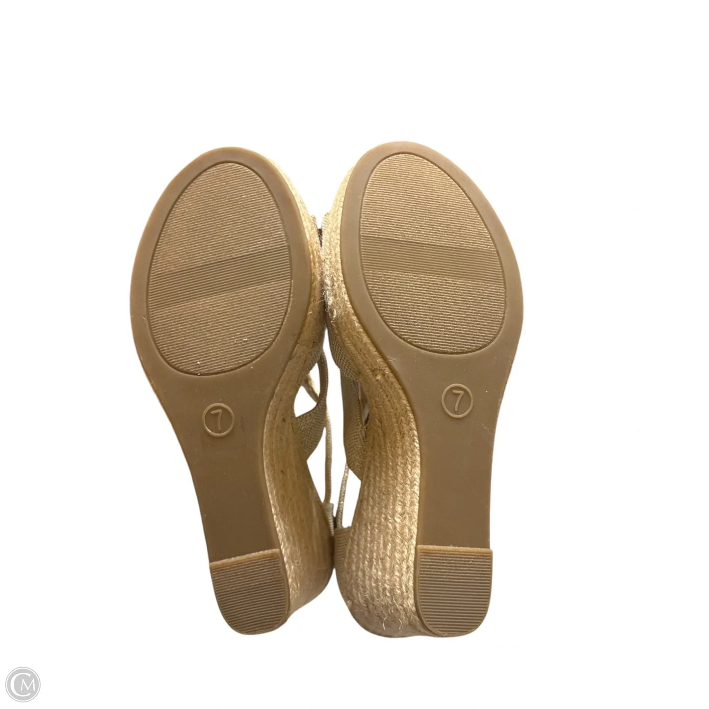 Shoes Heels Wedge By A New Day In Beige, Size: 7