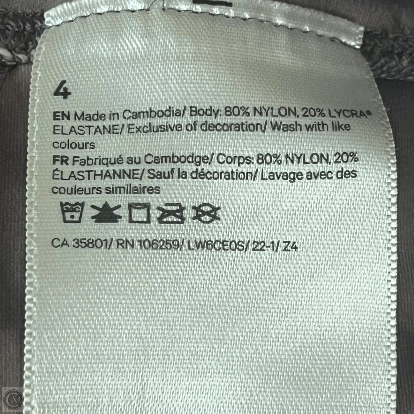 Athletic Leggings By Lululemon In Grey & Purple, Size: 4