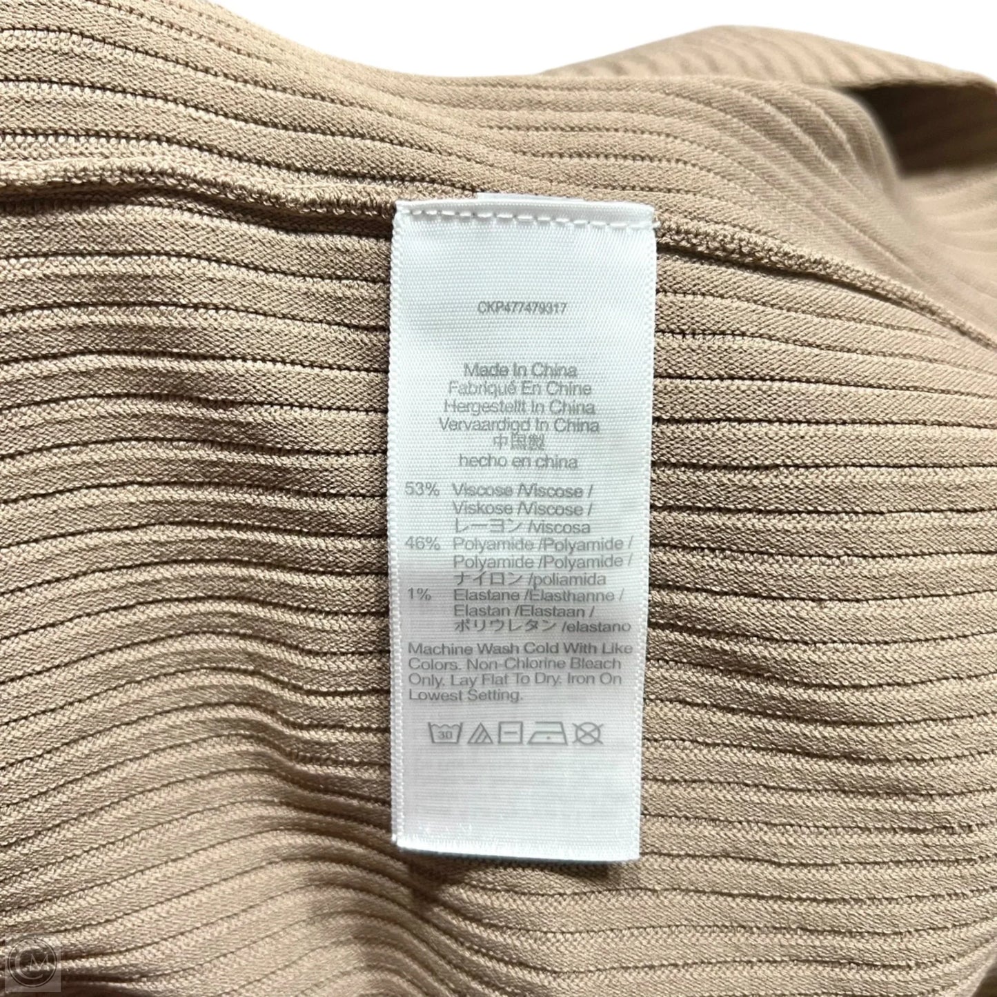 Top Short Sleeve By Madewell In Brown, Size: L