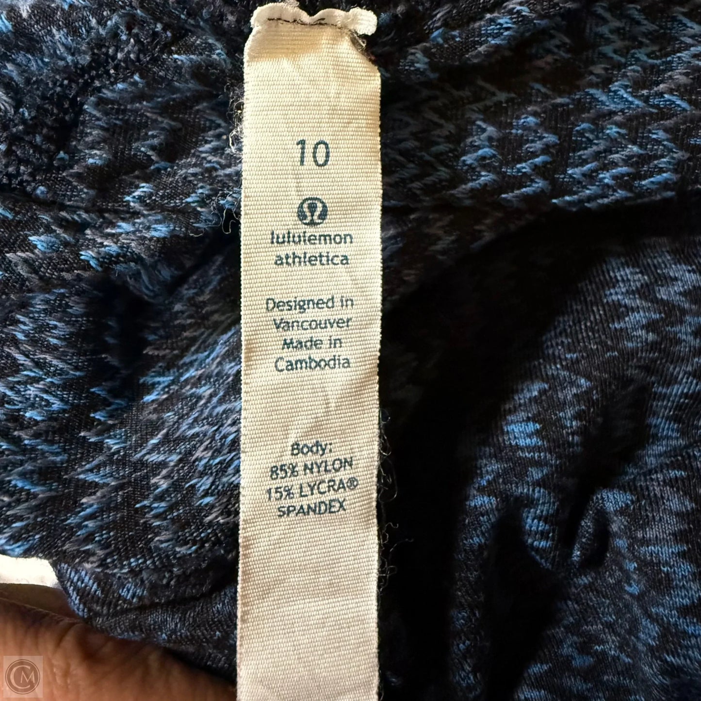 Athletic Leggings By Lululemon In Blue, Size: 12