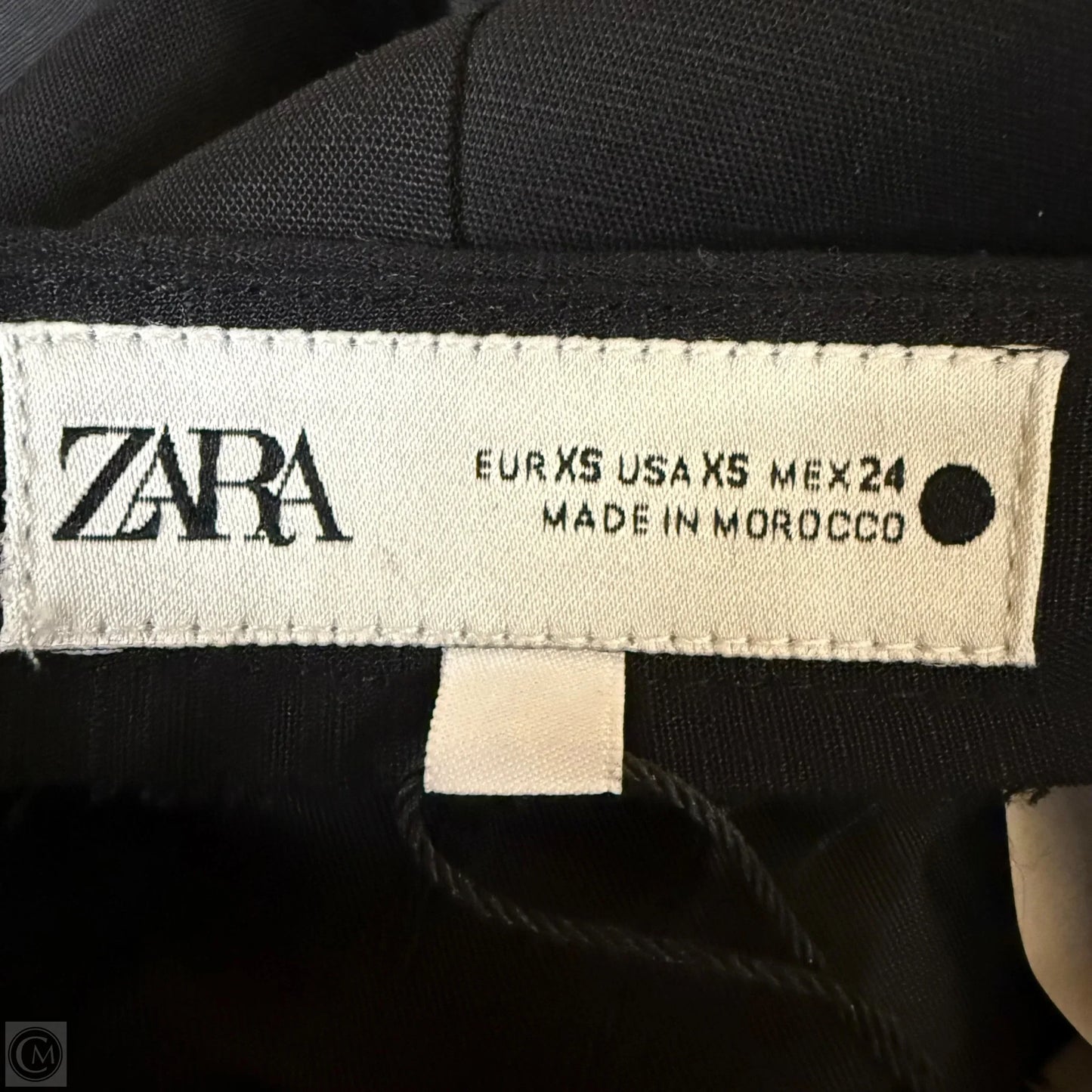 Pants Cropped By Zara In Black, Size: Xs