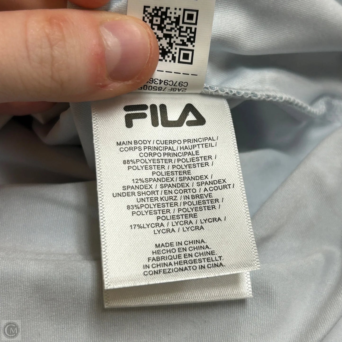 Athletic Skirt By Fila In Blue & White, Size: S