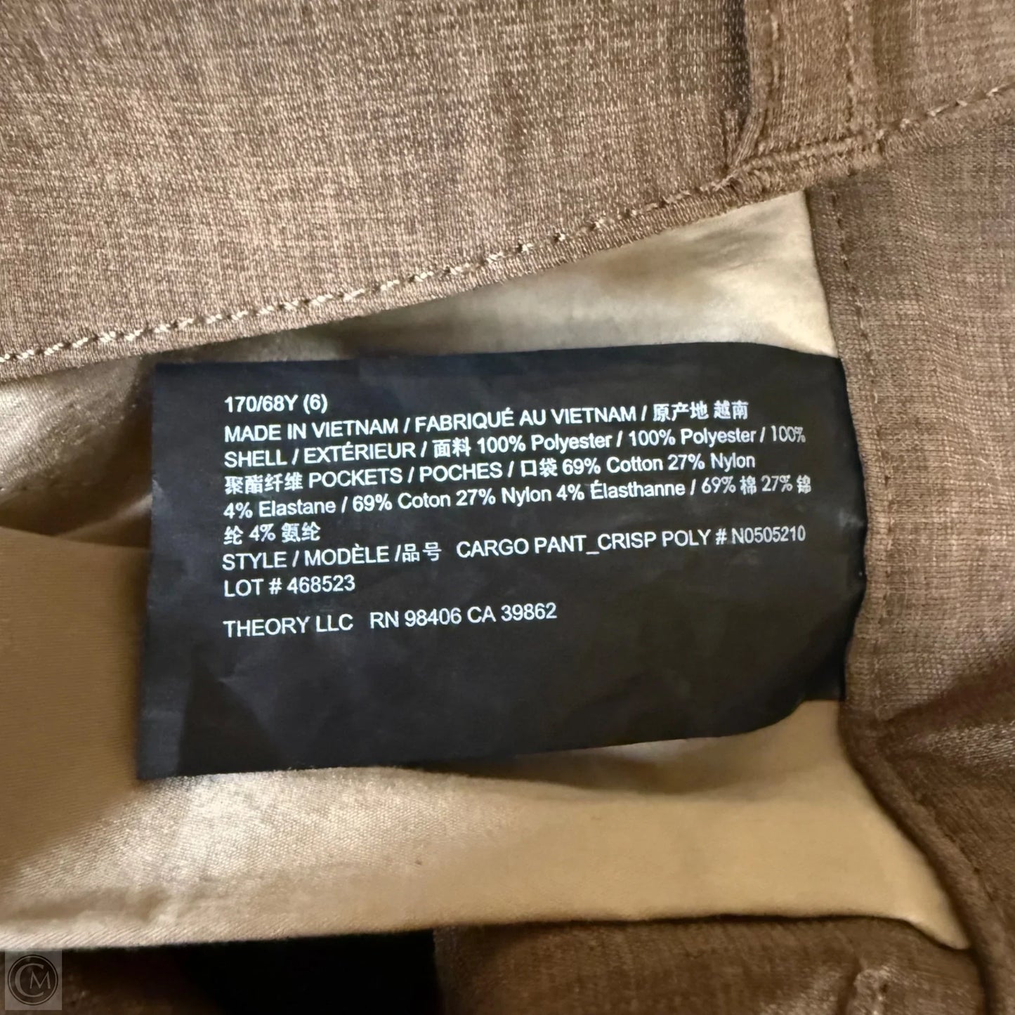 Pants Cargo & Utility By Theory In Brown, Size: 6