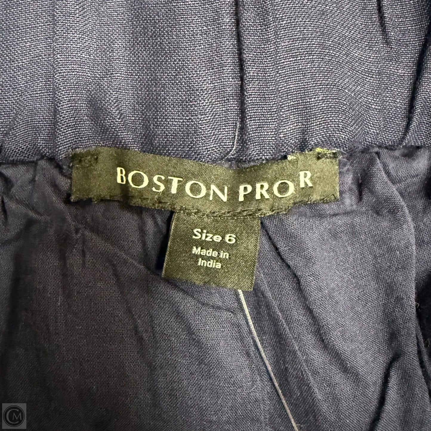 Pants Linen By Boston Proper In Navy, Size: 6