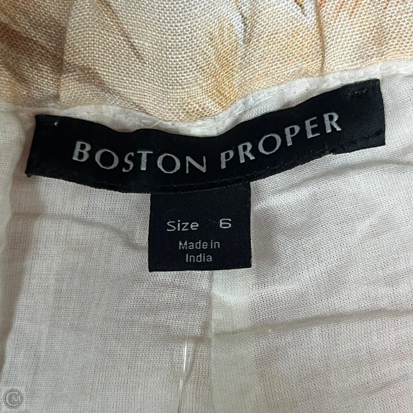 Pants Linen By Boston Proper In Orange, Size: 6