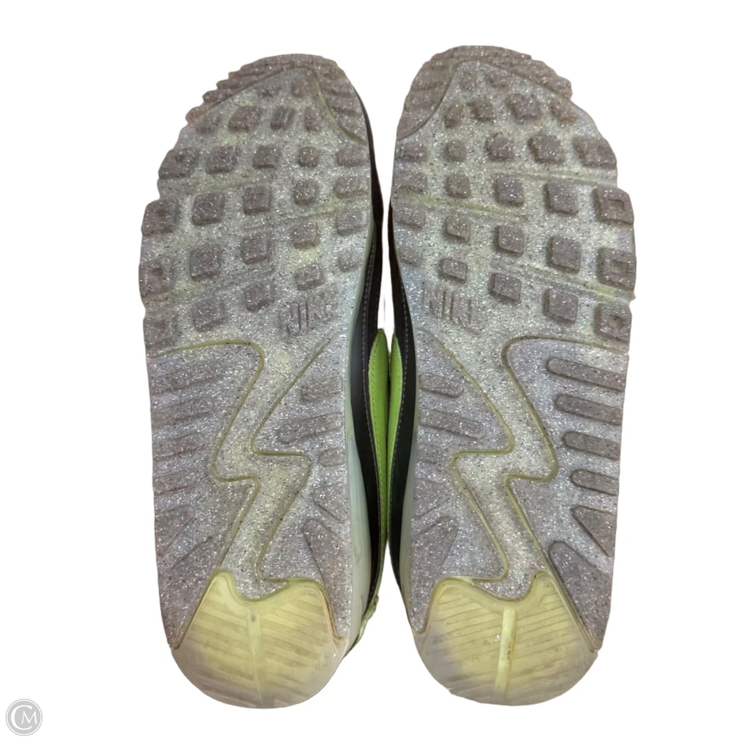 Shoes Sneakers By Nike In Brown & Green, Size: 9.5