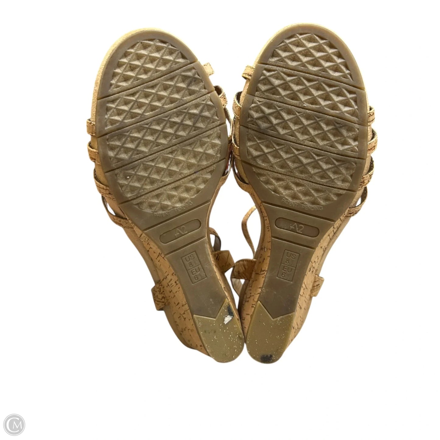 Sandals Heels Wedge By Aerosoles In Brown, Size: 8.5