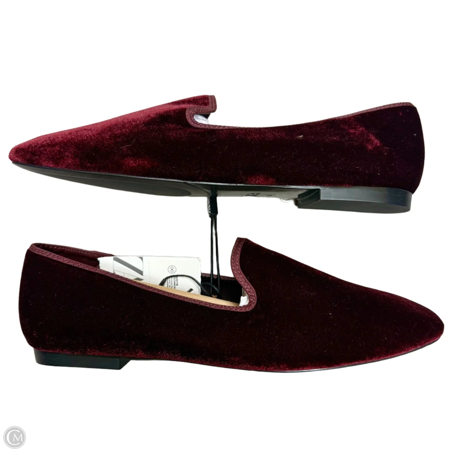 Shoes Flats By Zara In Maroon, Size: 8