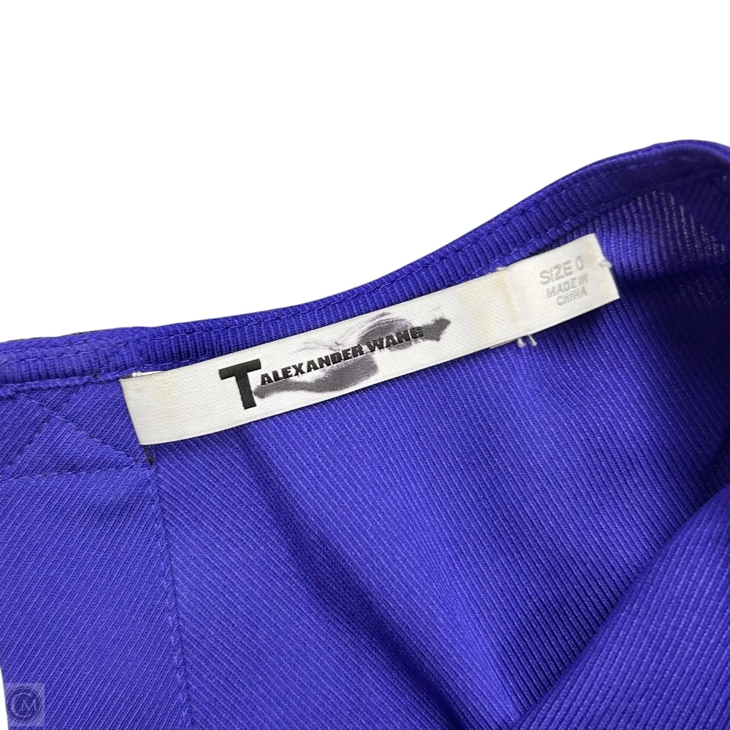 Top Short Sleeve Luxury Designer By Alexander Wang In Aquamarine, Size: Xs