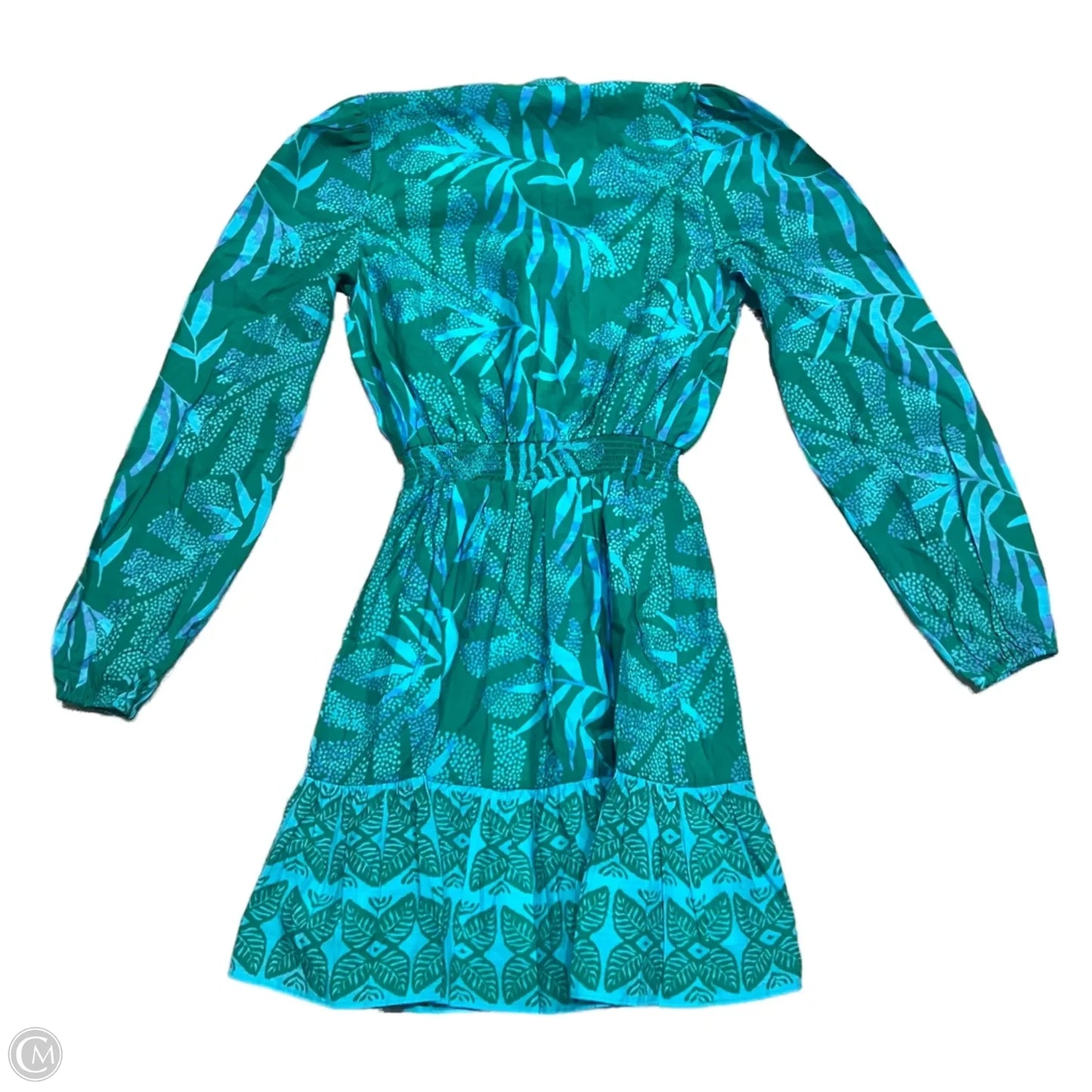 Dress Designer By Lilly Pulitzer In Blue & Green, Size: Xxs
